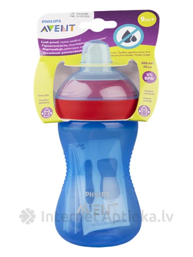 Philips Avent mācību krūzīte My Grippy 9M+, zila, 300 ml | internetaptieka.lv