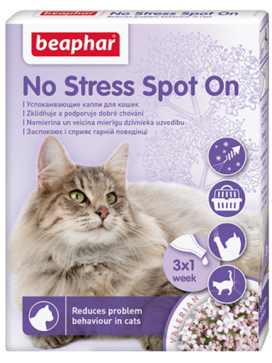 Beaphar No Stress Nomierinoši pilieni kaķiem, 3 gb. | internetaptieka.lv