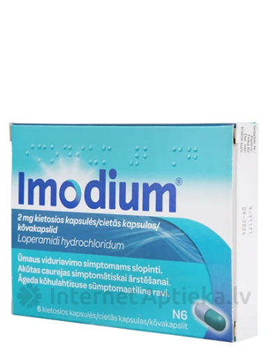 Imodium, 6 kapslit | internetaptieka.lv
