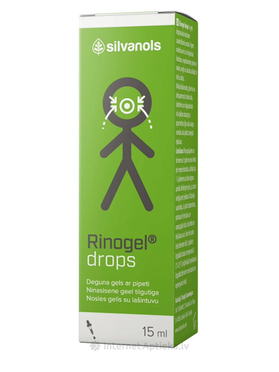 Silvanols  Rinogel Капли, с пипеткой, 15 мл | internetaptieka.lv