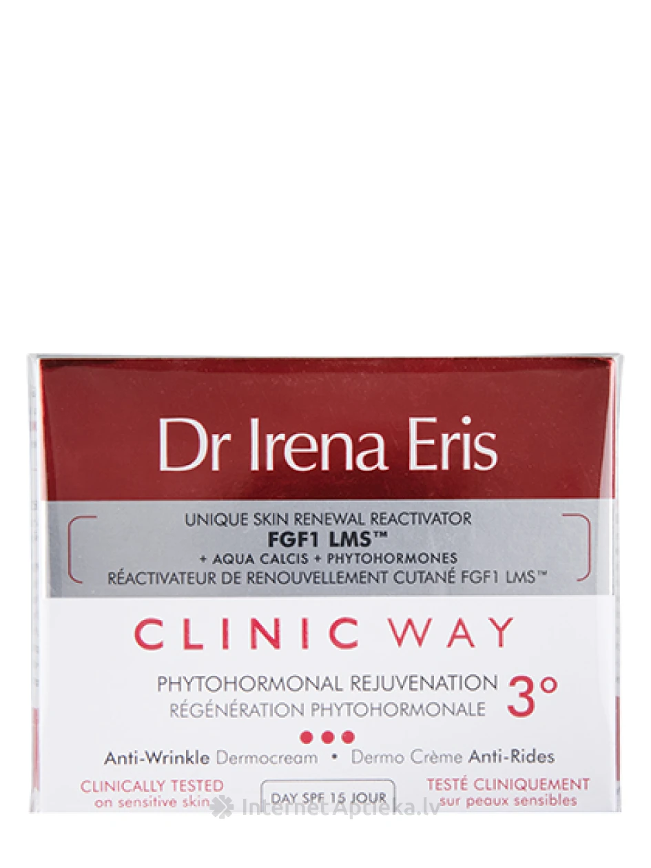 Clinic Way 3 fütohormonaalne noorendav päevakreem SPF15-ga, 50 ml | internetaptieka.lv