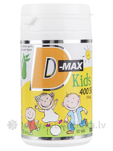 D-Max kids 400VS, 90 таблеток | internetaptieka.lv