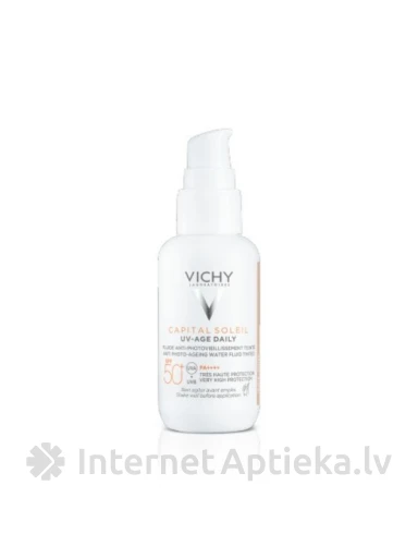 VICHY Capital Soleil UV-Age SPF 50+тонирующий флюид, 40 мл | internetaptieka.lv