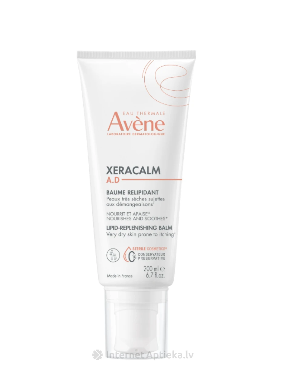 AVENE XERACALM A.D. Lipidų atkuriamasis balzamas, 200 ml | internetaptieka.lv