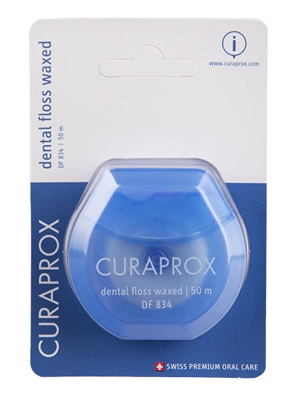 Curaprox DF 834 vaskots zobu diegs 50 m, 1 gb.
