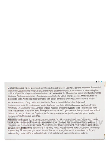Zyrtec, 10 tabletes | internetaptieka.lv