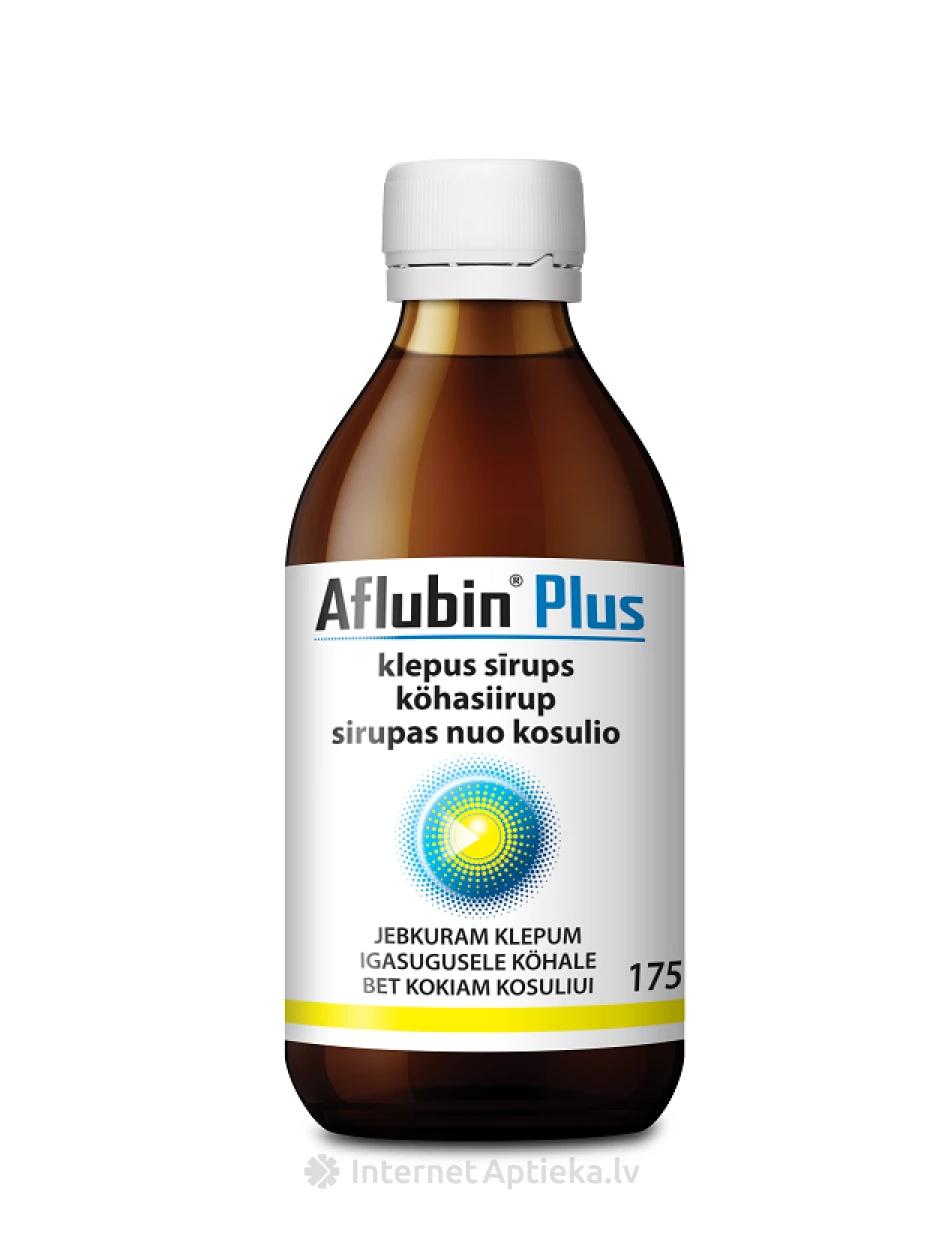 Aflubin Plus köhasiirup, 175 ml | internetaptieka.lv