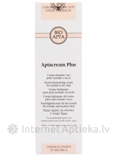 Bioapta Aptacream Plus niisutav kreem normaalsele ja kuivale näonahale, 50 ml | internetaptieka.lv