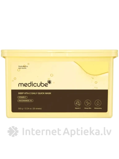 Medicube Deep Vita C izgaismojoša maska, 30 gab | internetaptieka.lv