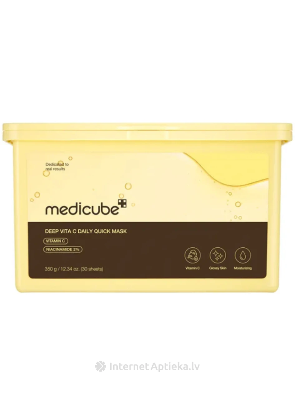 Medicube Deep Vita C izgaismojoša maska, 30 gab | internetaptieka.lv