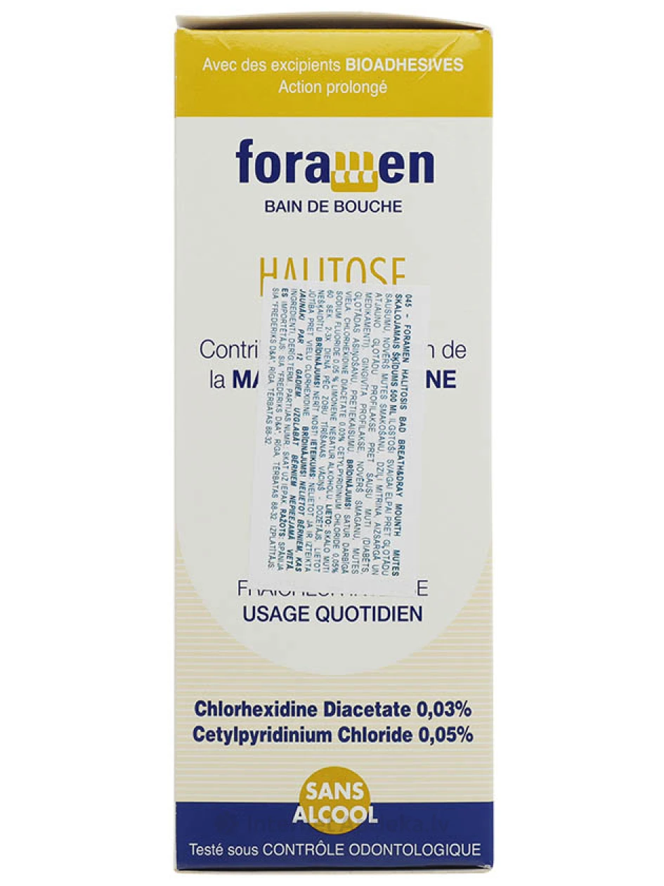 Foramen mutes skalojamais līdzeklis Halitosis, 500 ml | internetaptieka.lv