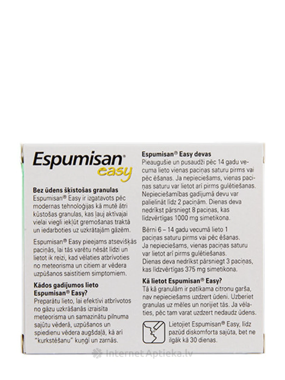 Espumisan Easy гранулы, 14 пакетиков | internetaptieka.lv
