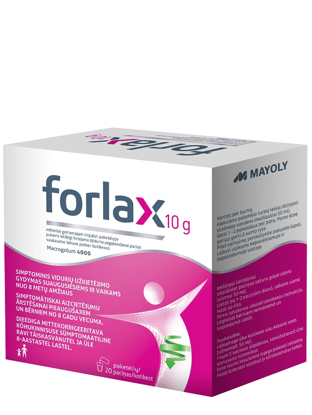 Forlax 4 g pulveris iekšķīgi lietojama šķīduma pagatavošanai paciņā