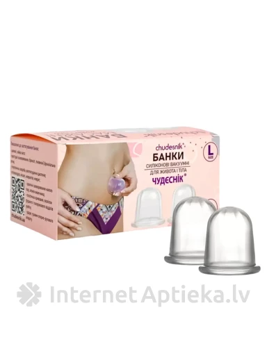 Čudesnik Miracle kupud tselluliidimassaažiks, 2 tk. | internetaptieka.lv