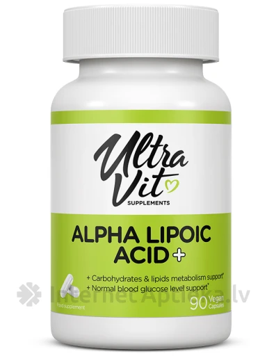 UltraVit Alpha Lipolic acid капсулы, 90 шт. | internetaptieka.lv