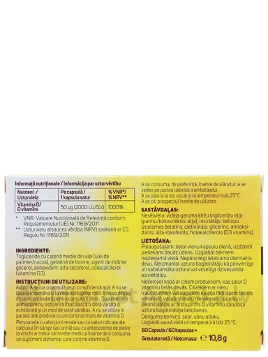 Vigantolvit 2000 SV, 60 kapslit | internetaptieka.lv