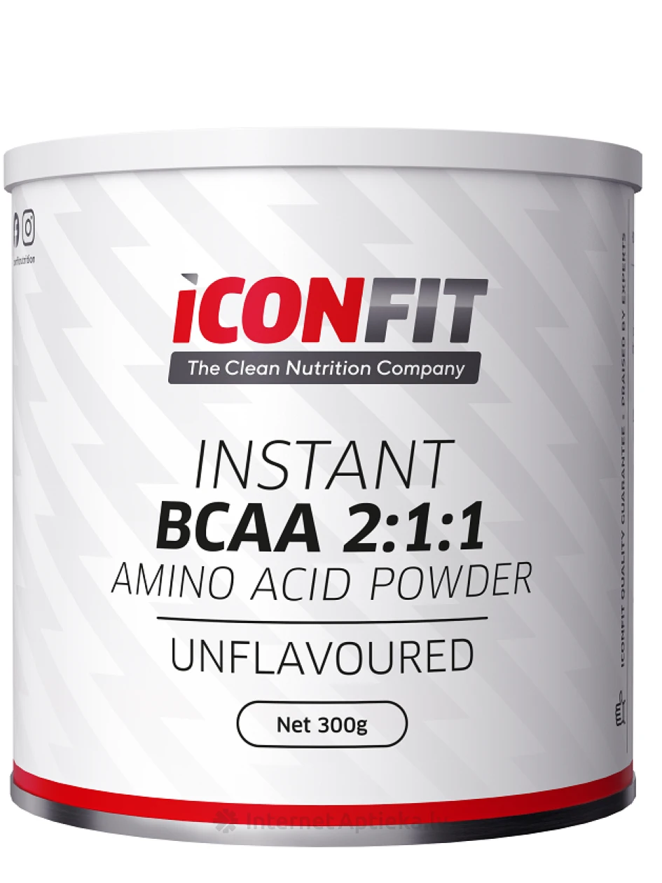 ICONFIT BCAA 2:1:1 Unflavoured Aminoskābju pulveris bez garšas, 300 g | internetaptieka.lv