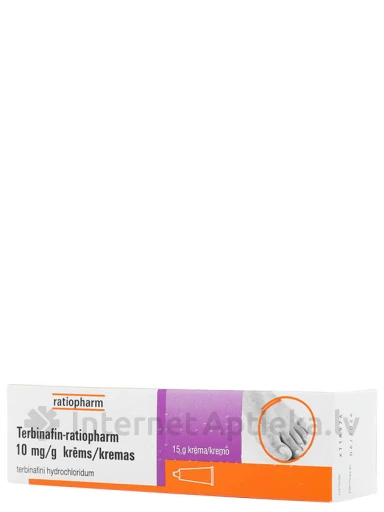 Terbinafin-Ratiopharm 10mg/g krēms, 15 g | internetaptieka.lv