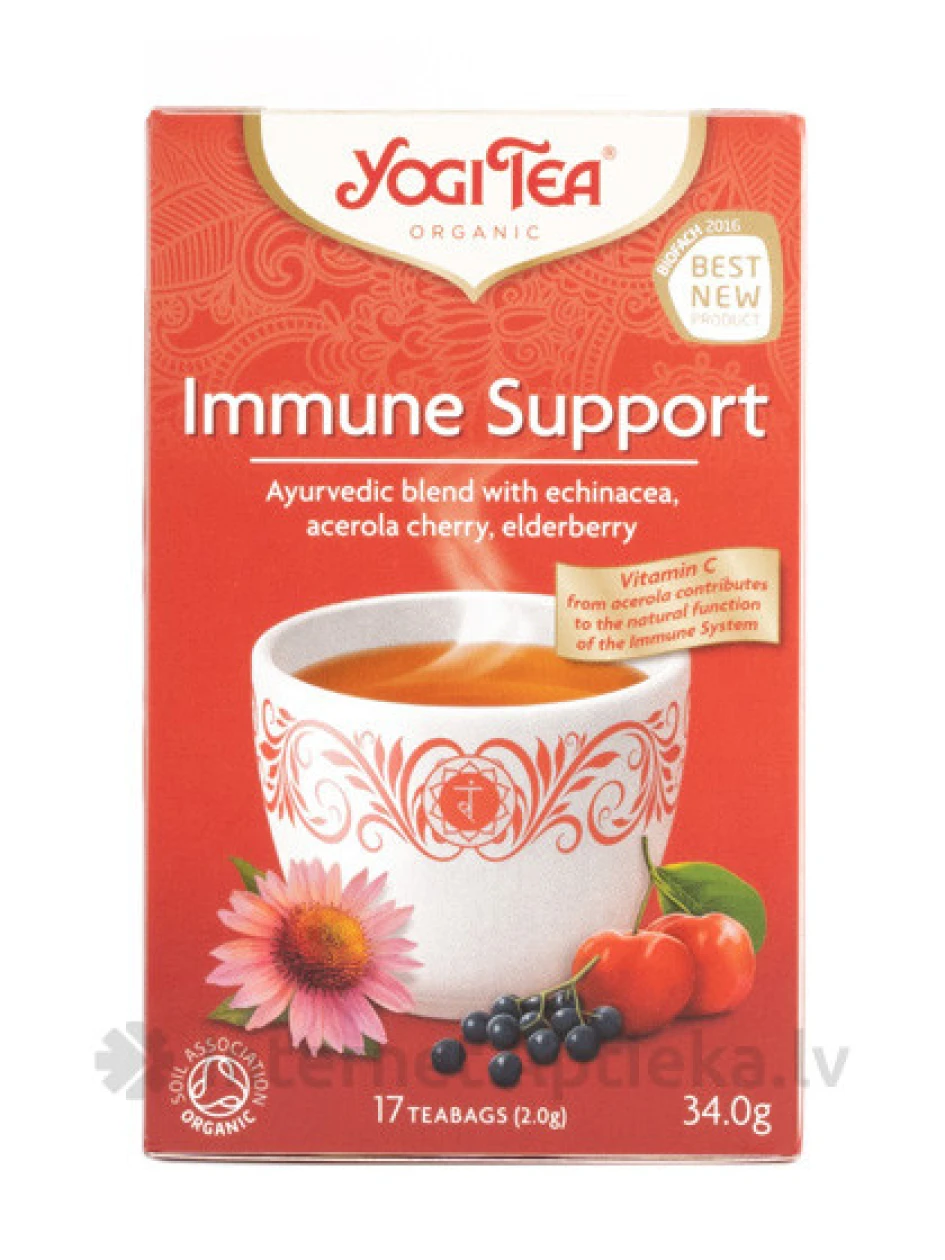 Tēja Yogi Immune Support, 17 paciņas | internetaptieka.lv