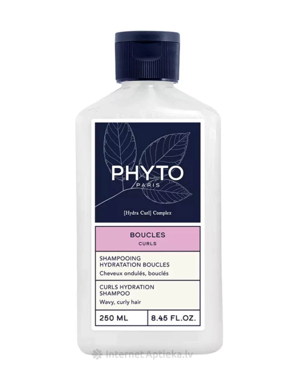PHYTO CURLS mitrinošs šampūns viļņainiem, cirtainiem matiem, 250 ml | internetaptieka.lv
