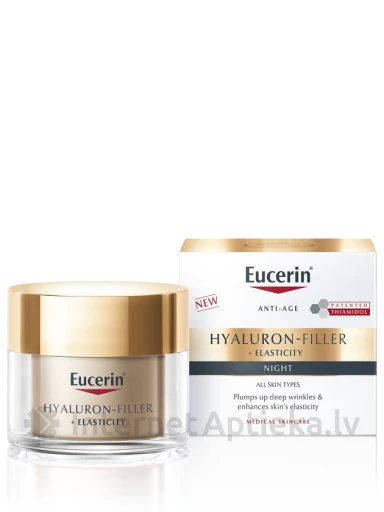 Eucerin Hyaluron-Filler+Ealsticity nakts krēms, 50 ml | internetaptieka.lv