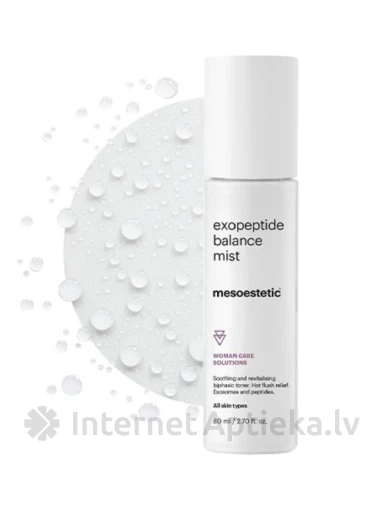 Mesoestetic exopeptide balance mist - raminantis ir revitalizuojantis dvifazis veido purškiklis, 80 ml | internetaptieka.lv