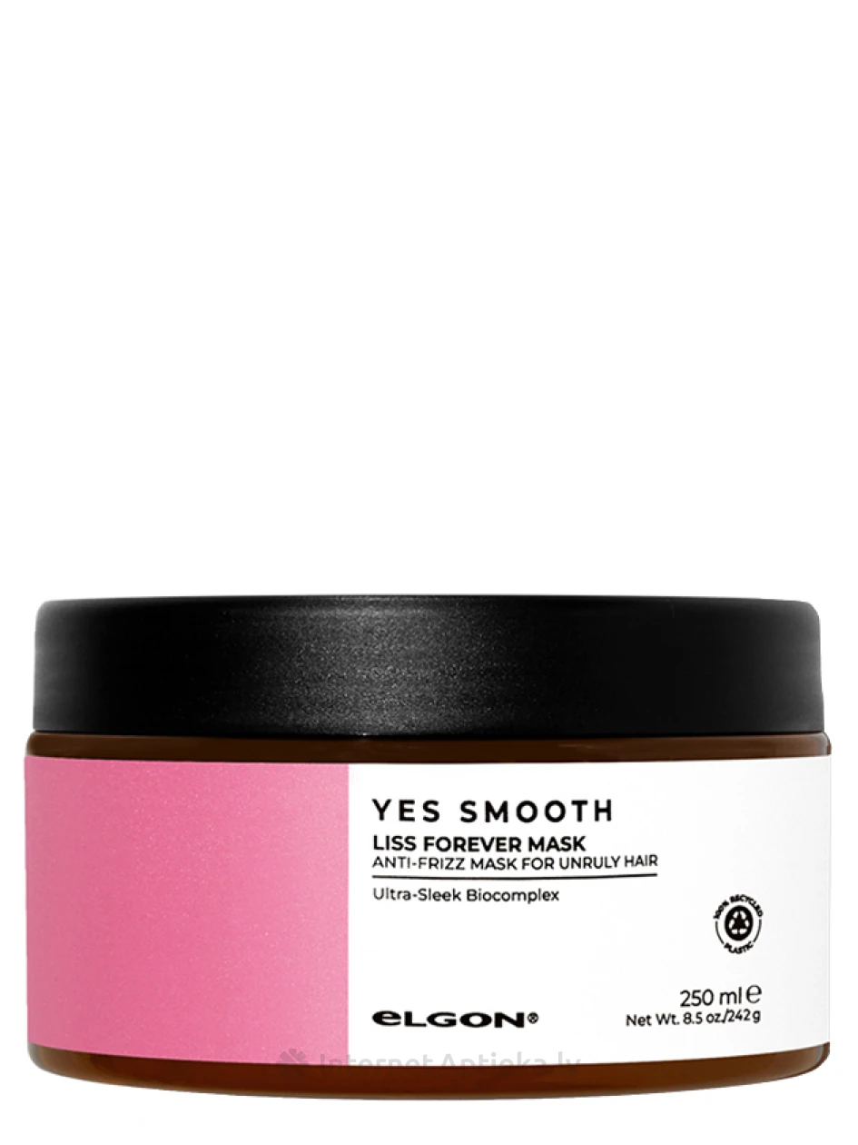 ELGON Yes Smooth juuksemask käharate juuste hoolduseks, 250 ml | internetaptieka.lv