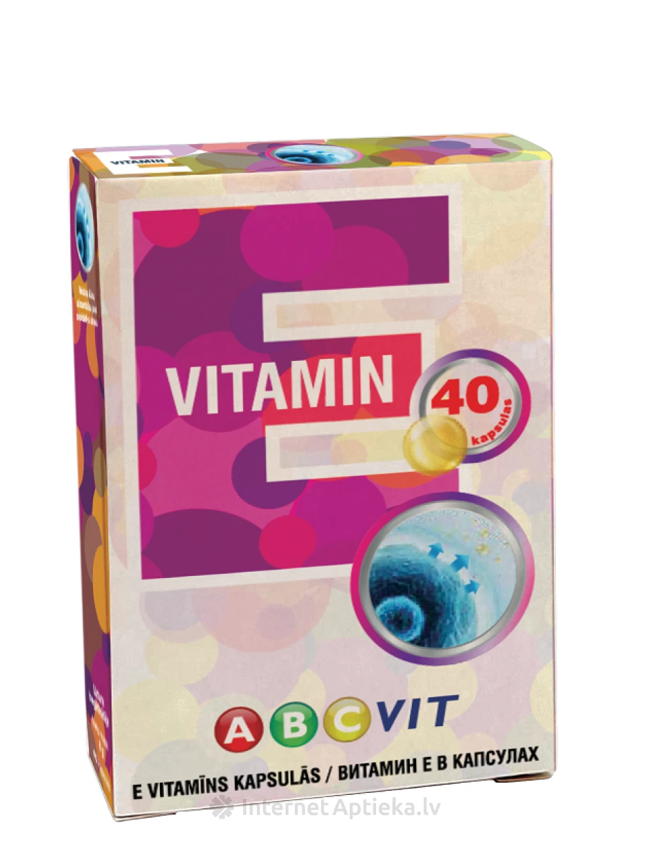 E VITAMIIN ABCvit, 40 kapslit | internetaptieka.lv