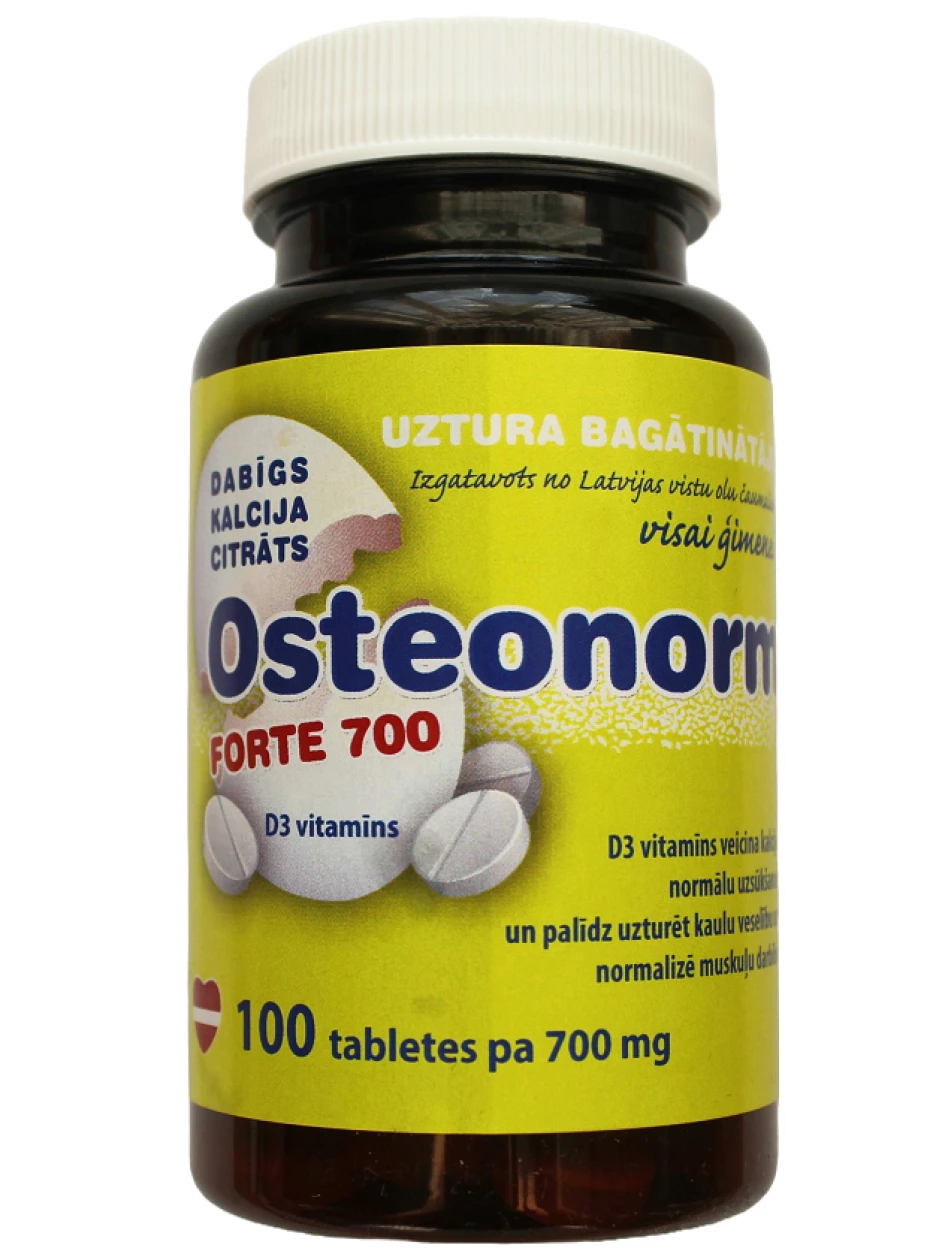 Osteonorm Forte 700 мг, 100 таблеток | internetaptieka.lv