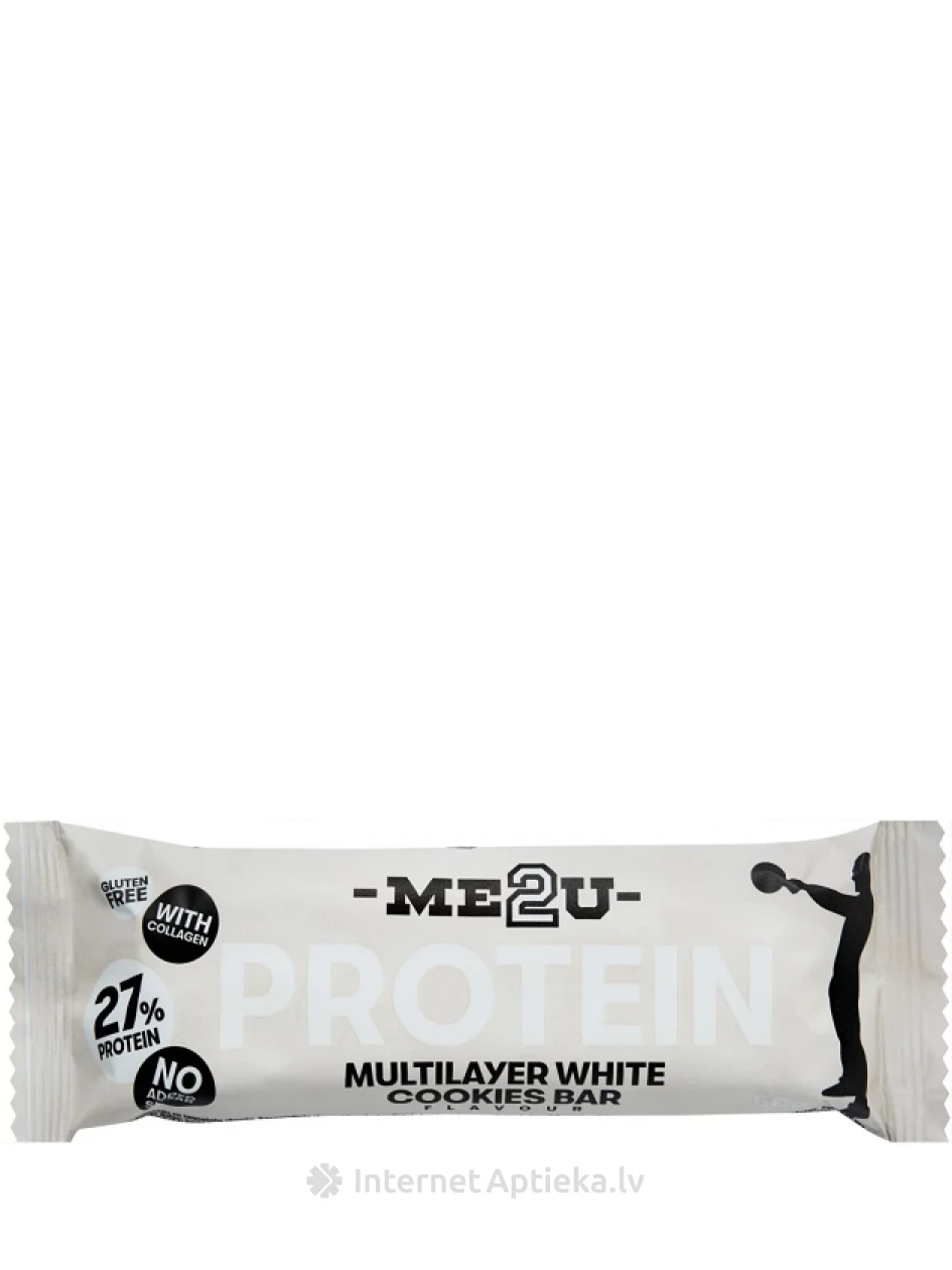 ME2U Многослойный протеиновый батончик со вкусом печенья, 50 g | internetaptieka.lv