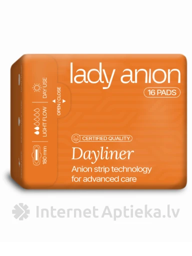 Lady Anion päevalainer Hügieenilised paketid 180mm, 16 tk. | internetaptieka.lv