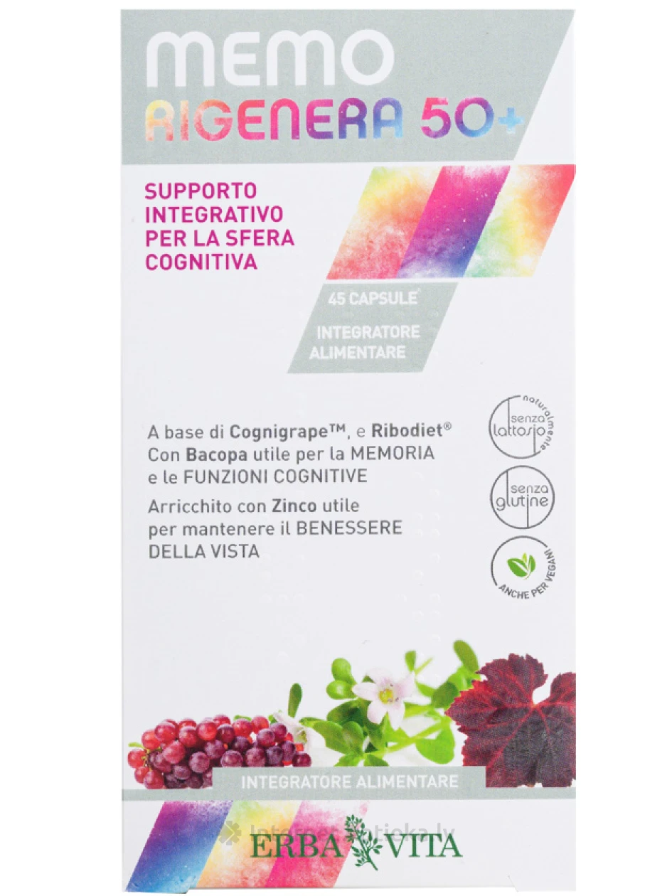MEMO RIGENERA 50+, 45 kapsulas | internetaptieka.lv