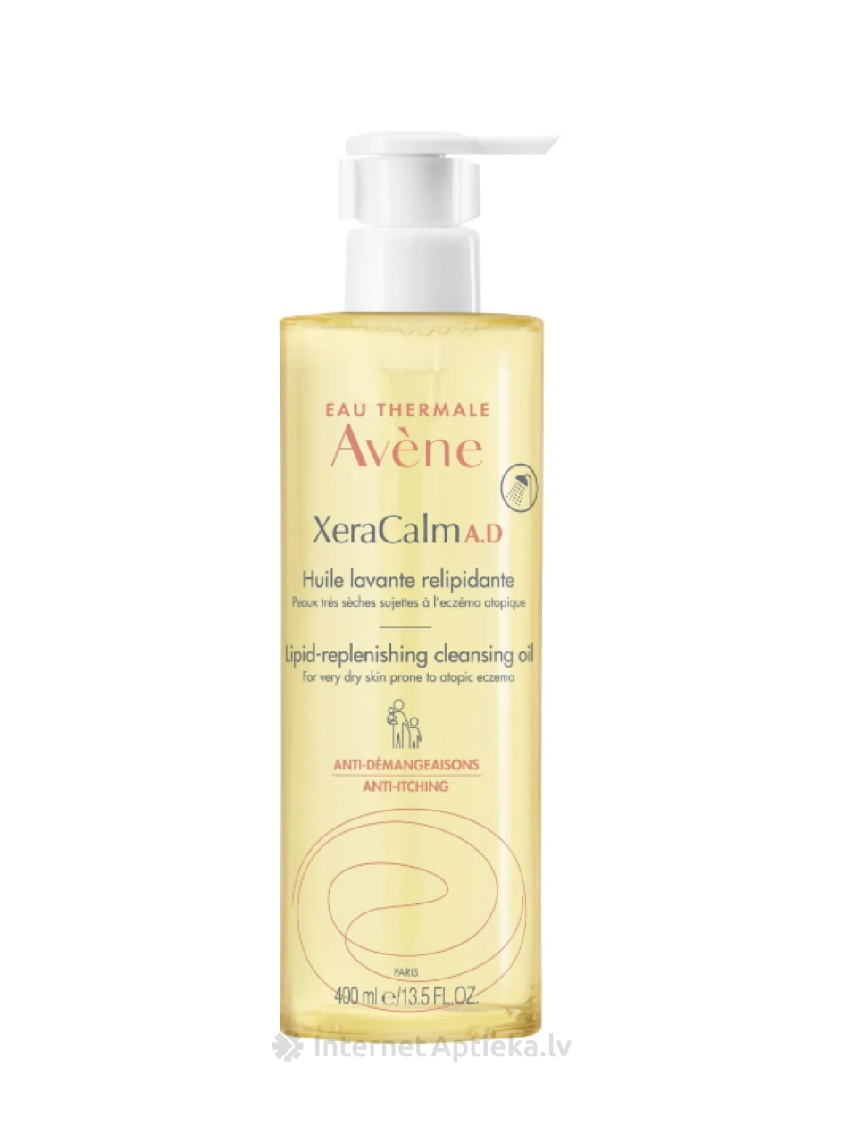 AVENE XERACALM A.D. восстанавливающее и очищающее масло, 400 мл | internetaptieka.lv