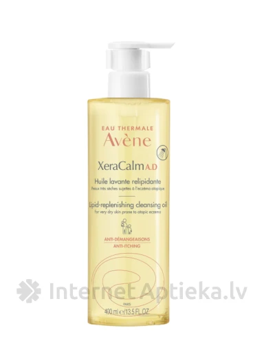 AVENE XERACALM A.D. восстанавливающее и очищающее масло, 400 мл | internetaptieka.lv