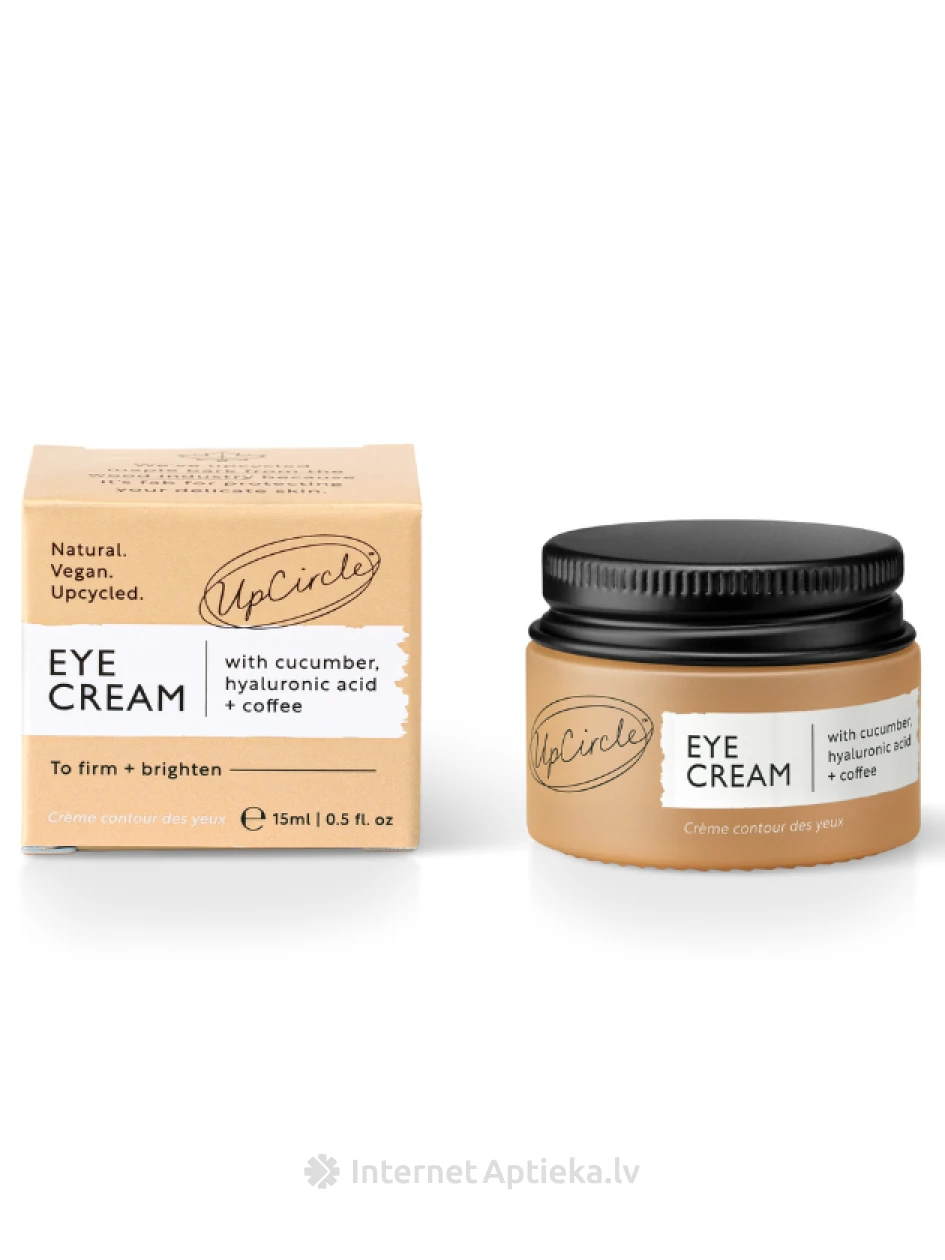 UpCircle silmakreem kurgi, hüaluroonhappe ja kohviga, 15 ml | internetaptieka.lv