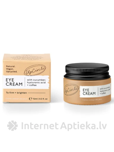 UpCircle silmakreem kurgi, hüaluroonhappe ja kohviga, 15 ml | internetaptieka.lv