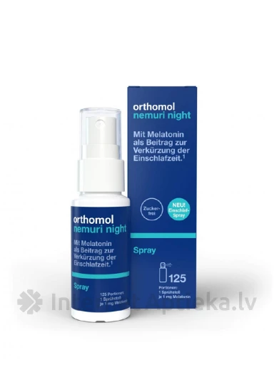 Orthomol Nemuri night spray aerosols, 125 ml | internetaptieka.lv