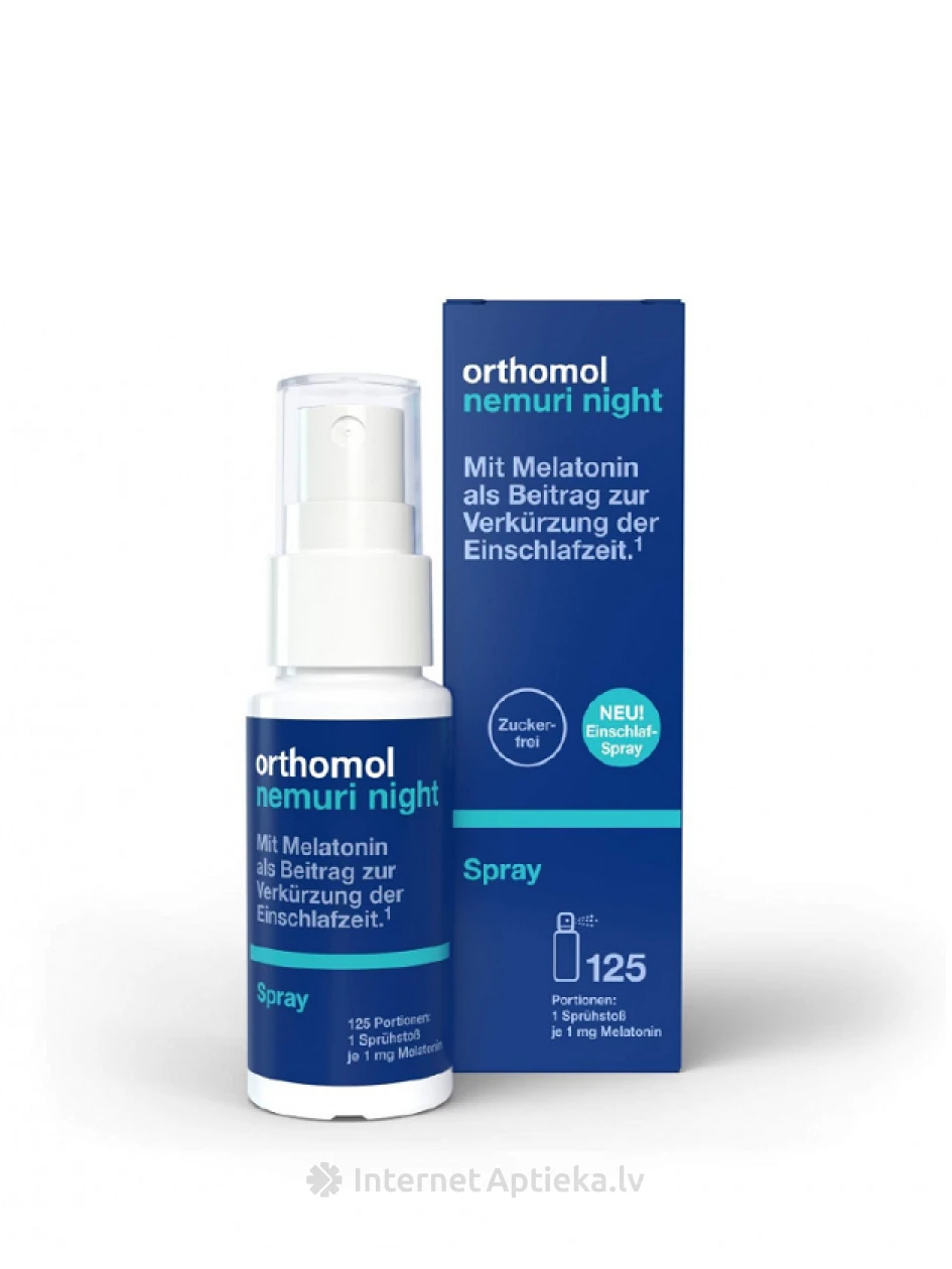 Orthomol Nemuri night spray aerosool, 125 ml | internetaptieka.lv