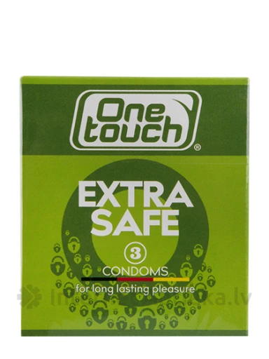 Prezervatīvi One Touch Extra Safe, 3 gb. | internetaptieka.lv