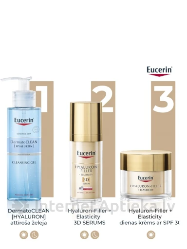 Eucerin Hyaluron-Filler+ Elasticity 3D сыворотка, 30 МЛ | internetaptieka.lv