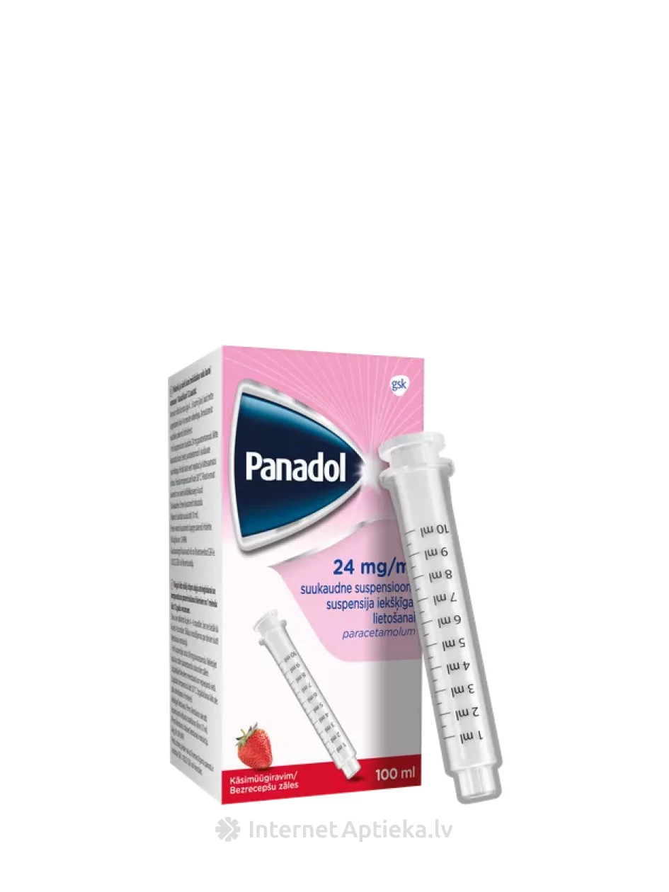 Panadol 24 mg/ml suspensija geriamam vartojimui, 100 ml | internetaptieka.lv