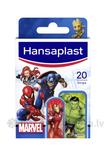 HANSAPLAST KIDS plaastrid Marvel Super Heroes, 20 tk. | internetaptieka.lv