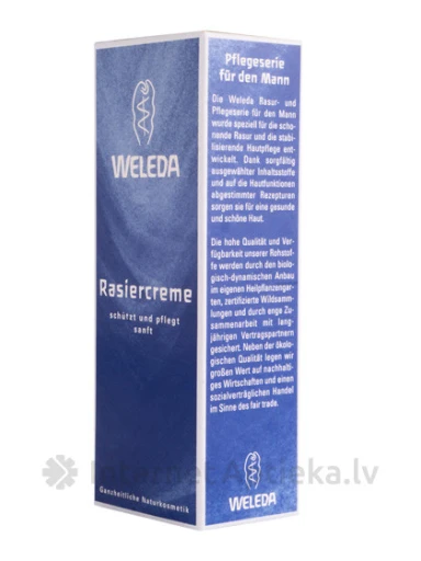 Weleda Skūšanās krēms vīriešiem, 75 ml | internetaptieka.lv