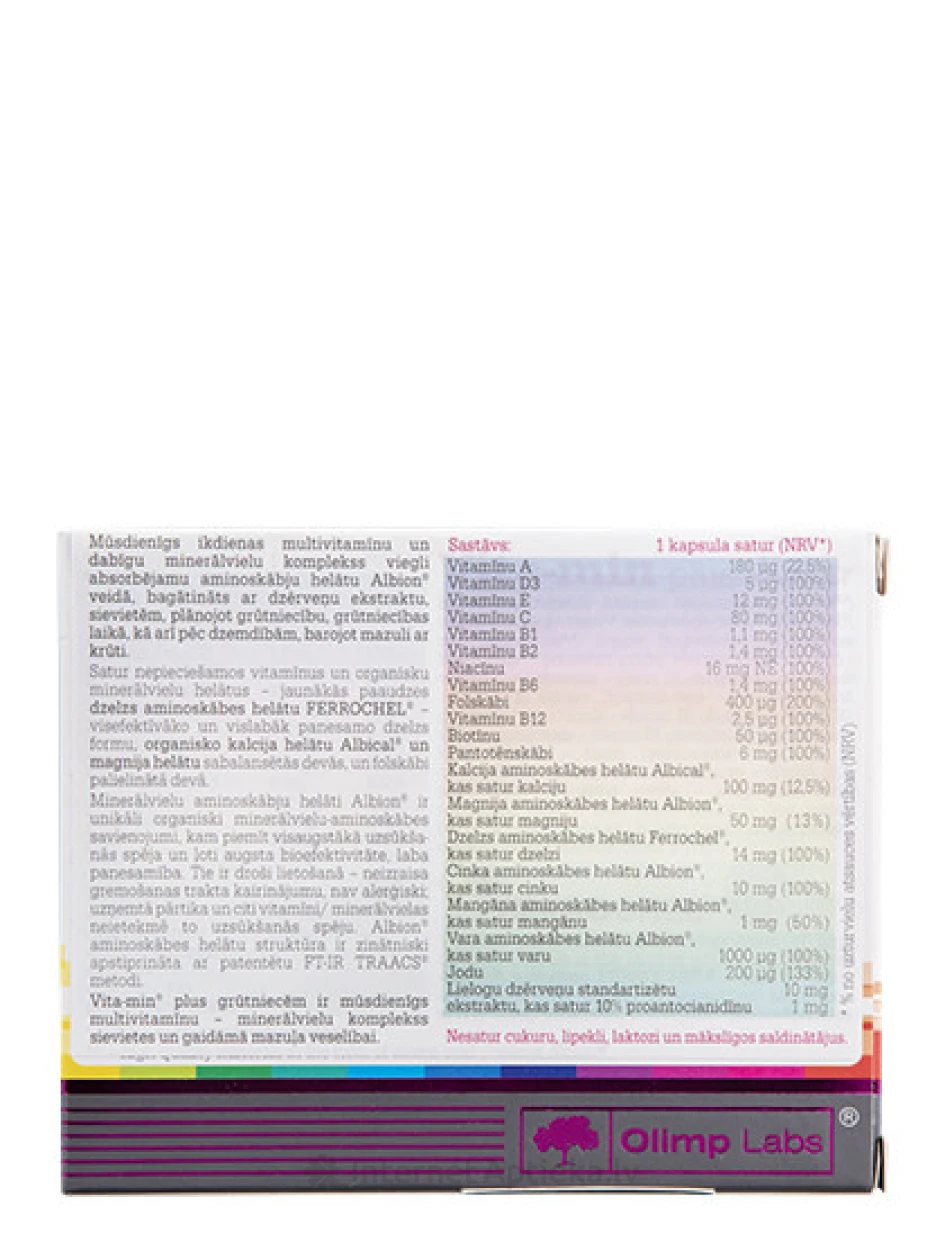 Olimp Labs Vita-min Plus grūtniecēm, 30 kapsulas | internetaptieka.lv