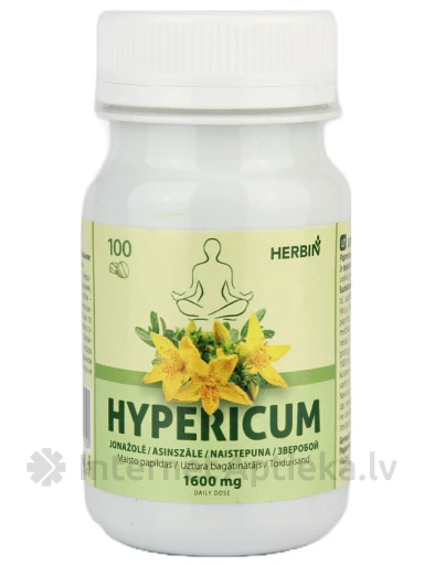 Hypericum (asinszāle) 500 mg, 100 tabletes | internetaptieka.lv