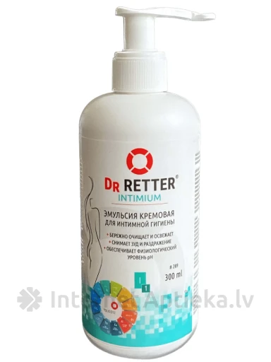 Dr Retter Intimium Кремовая эмульсия для интимной гигиены, 300 мл | internetaptieka.lv