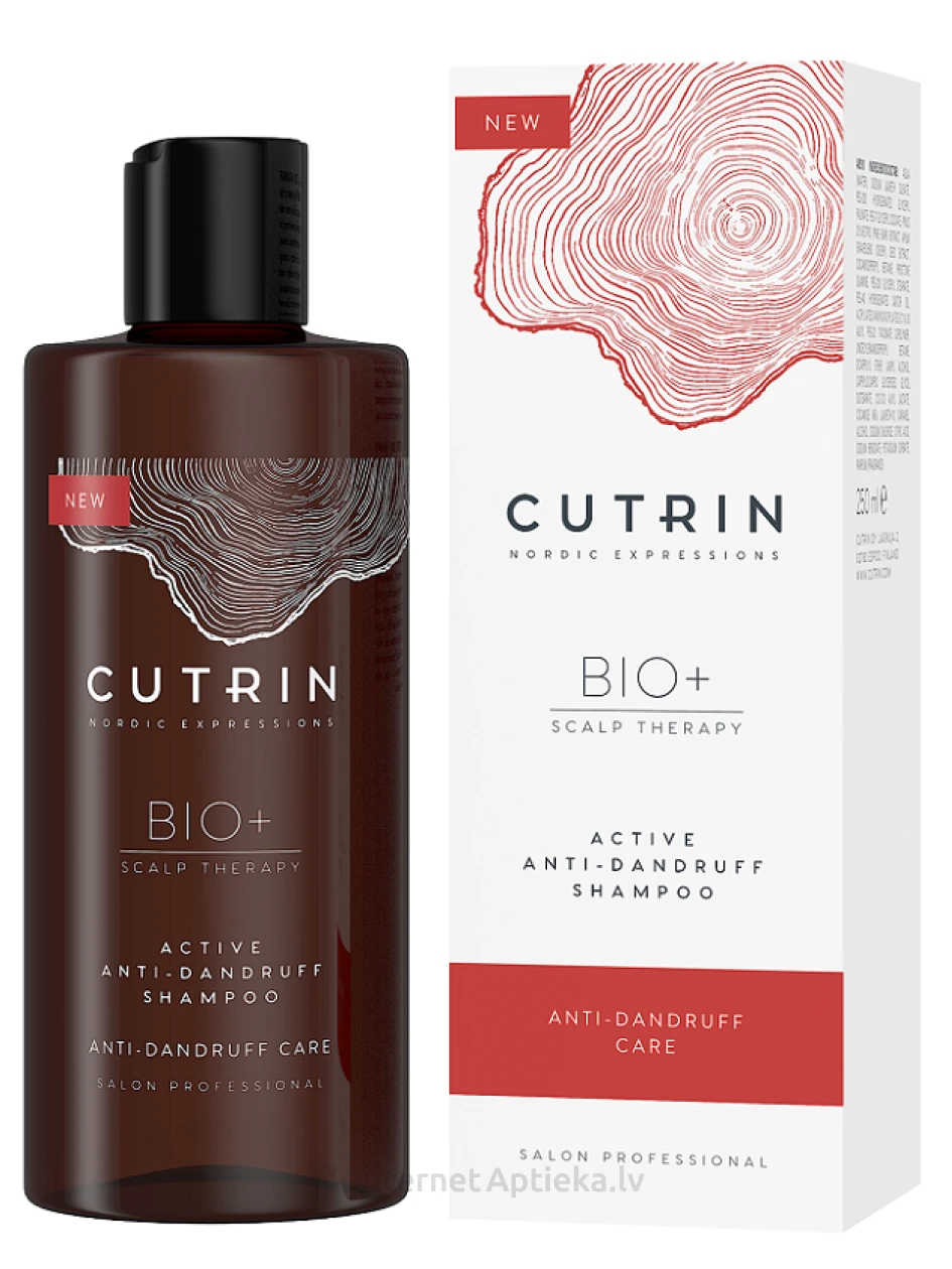 CUTRIN BIO+ Aktīvs pretblaugznu šampūns, 250 ml | internetaptieka.lv