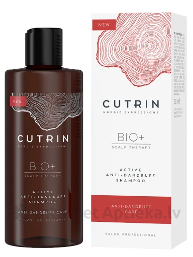 CUTRIN BIO+ Aktiivne kõõmavastane šampoon, 250 ml | internetaptieka.lv