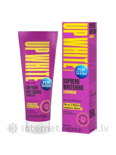 PERLWEISS zobu pasta Up White Supreme, 75 ml | internetaptieka.lv
