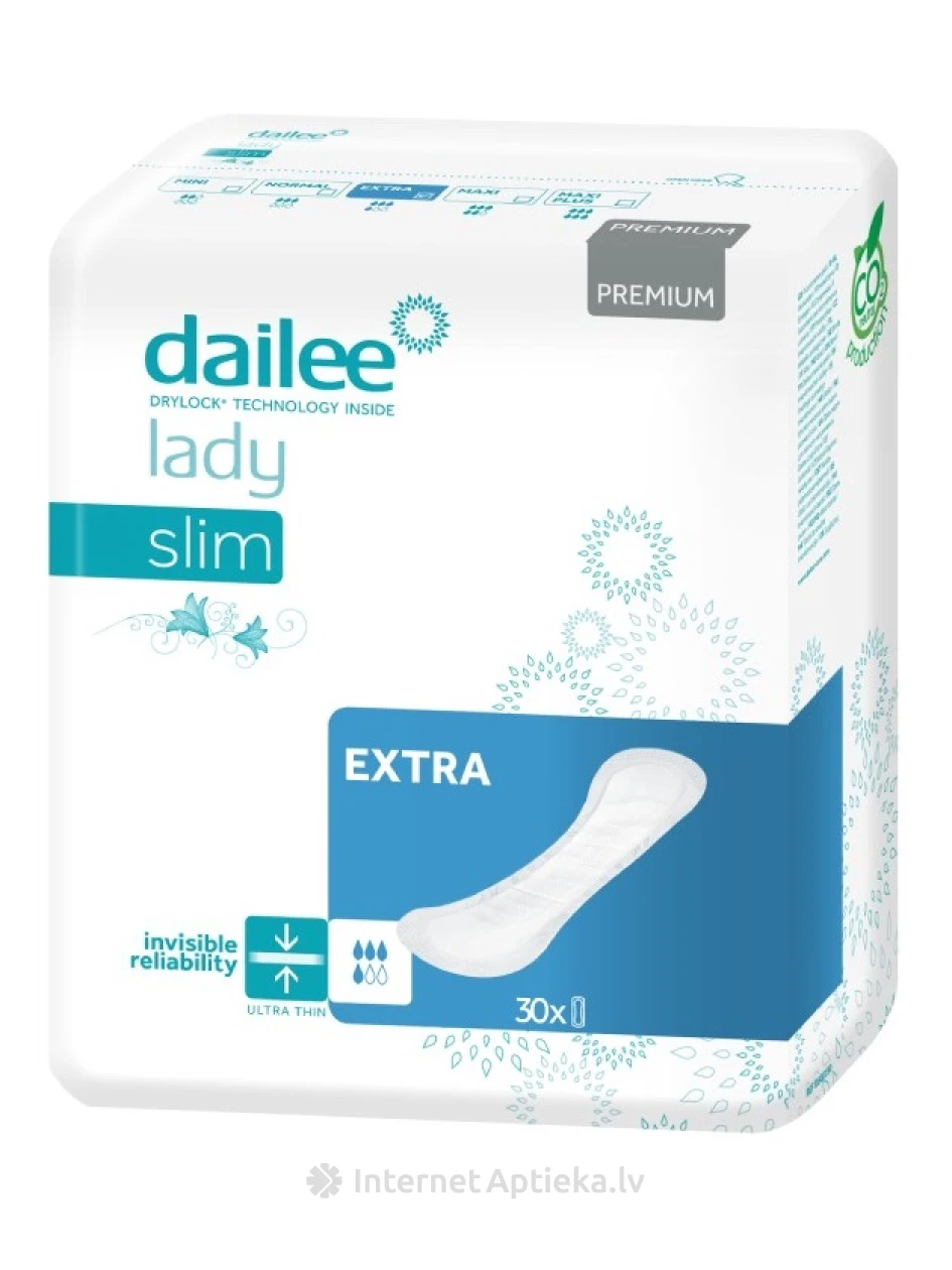 Dailee Lady Premium extra 4 капли, 30 шт. | internetaptieka.lv
